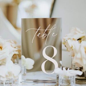 Elegant Table Numbers
